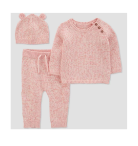 Image of sale on Baby Girls’ Marled Top & Bottom Set – Pink