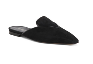 Image of sale on Suede Raquel Slide Loafer Mules