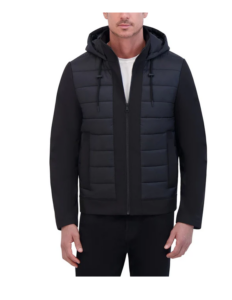 Image of sale on Mixed Media Bomber Jacket