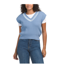 Image of sale on Sequins Contrast V-neck Vest