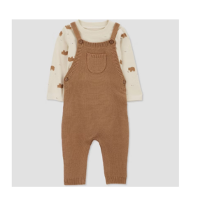 Image of sale on Baby Boys’ Bear Undershirt & Bottom Set – Brown