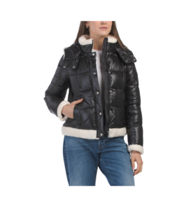 Image of sale on Sherpa Trimmed Puffer Jacket