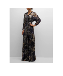 Image of sale on Abstract Animal-print Shirt Gown