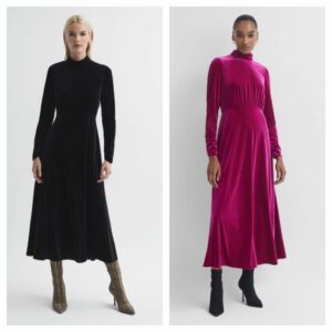Image of sale on Florere Velvet Midi Dress