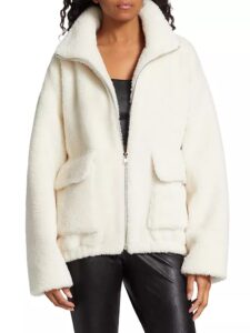 Image of sale on Kim Zip-up Sherpa Jacket