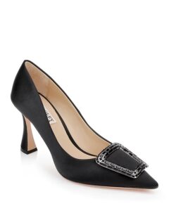 Image of sale on Women’s Aubree Pointed Toe Rhinestone Embellished Mid Heel Pumps