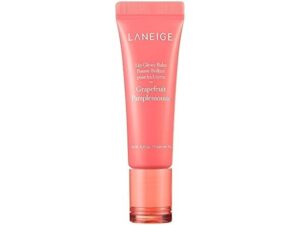 Image of sale on (3 Pack) Grapefruit Laneige Lip Glowy Balm: Hydrate, Glossy, Lightweight, Moisturize & Tint with Shea Butter