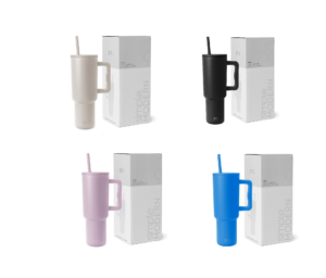 Image of sale on 40 Oz Tumbler with Handle and Straw Lid