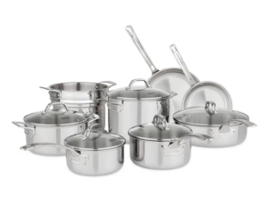 Image of sale on 13-piece 3-ply Stainless Steel Cookware Set