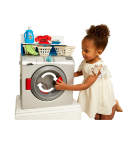 Image of sale on First Washer Dryer, Pretend Play Appliance, Interactive Toy Washing Machine with 11 Accessories, Kids Ages 2+