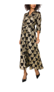 Image of sale on Metallic Floral Midi Dress