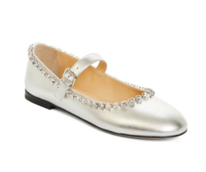 Image of sale on Audrey Crystal Detail Mary Jane Ballerina Flat (women)