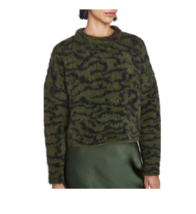 Image of sale on Abstract Jacquard Crewneck Sweater