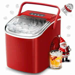 Image of sale on Kissair Countertop Ice Maker, Portable Ice Machine with Self-cleaning, 26lbs/24h