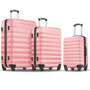 Image of sale on Gowill Adult 3-piece Luggage Set, Hard Luggage Sets with 20 24 28 Inch Luggage