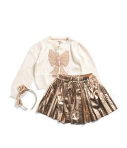 Image of sale on Toddler Girls 2pc Cardigan and Pleated Skirt Size 2-5