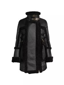 Image of sale on Belgravia Shearling & Shell Down Puffer Coat