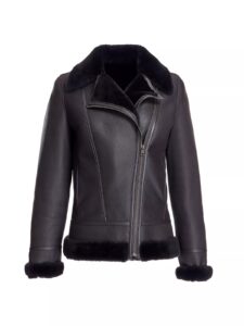 Image of sale on Shearling Biker Jacket $100 Gift Card with Purchase