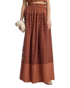 Image of sale on Flora Eyelet Maxi Skirt