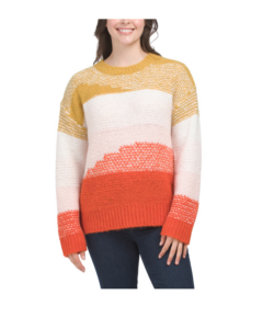 Image of sale on Wool Blend Angelisa Color Block Sweater