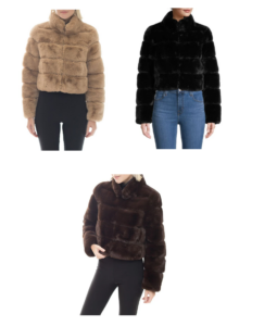 Image of sale on Faux Fur Cropped Jacket