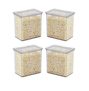 Image of sale on The Home Edit Medium Canisters Food Storage Containers, Clear, Pack of 4