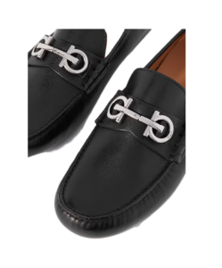 Image of sale on Grazioso Embellished Full-grain Leather Driving Shoes Size 7