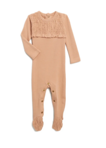 Image of sale on Organic Cotton Smocked Footie