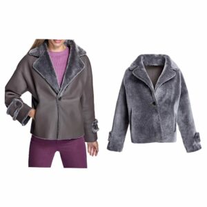 Image of sale on Dyed Shearling Lamb Reversible Jacket