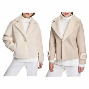 Image of sale on Dyed Shearling Lamb Reversible Jacket