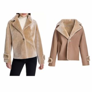 Image of sale on Dyed Shearling Lamb Reversible Jacket