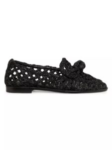 Image of sale on Clarita Raffia & Leather Loafers