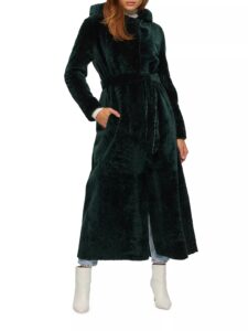Image of sale on Select Shearling Lamb Coat with Hood