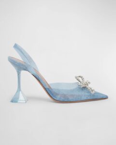Image of sale on Rosie Denim-effect Pvc Slingback Pumps