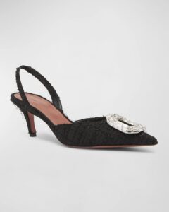 Image of sale on Camelia 60mm Tweed Halter Pumps