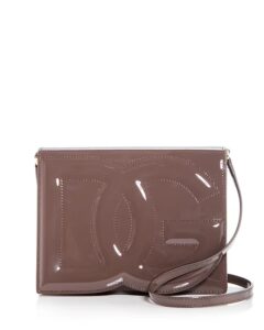 Image of sale on Embossed Logo Patent Leather Crossbody