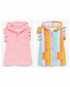 Image of sale on Hooded Terry Swim Cover-up Dress for Toddler Girls