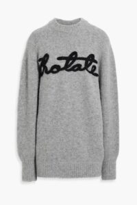 Image of sale on Oversized Embroidered Knitted Sweater
