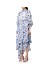 Image of sale on Astrid Floral Long Sleeve Midi Dress