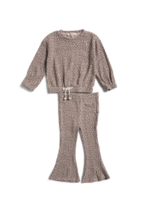 Image of sale on Toddler Girls 2pc Hacci Pants Set Size 2-4