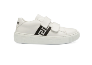 Image of sale on Kid’s Greca Leather Grip-strap Sneakers Size 12.5