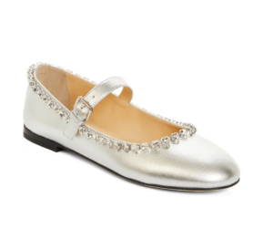 Image of sale on Audrey Crystal Detail Mary Jane Ballerina Flat (women) Size 6
