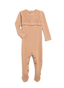 Image of sale on Organic Cotton Smocked Footie 0-24m