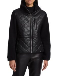 Image of sale on Lanie Mixed Media Quilted Jacket