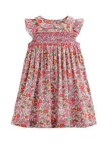 Image of sale on Kids’ Floral Smocked Bodice Cotton Dress