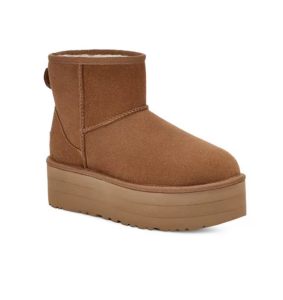 Image of sale on Classic Mini Suede Family Matching Platform Booties