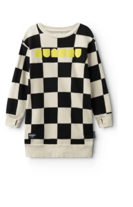 Image of sale on Kids’ Checkmate Long Sleeve Sweatshirt Dress
