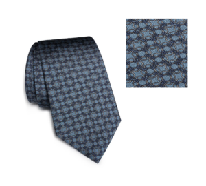 Image of sale on Ontario Chain Link Print Silk Tie