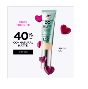Image of sale on Cc+ Cream Natural Matte Foundation with Spf 40