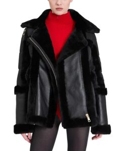 Image of sale on Garnier Shearling Trim Coat
